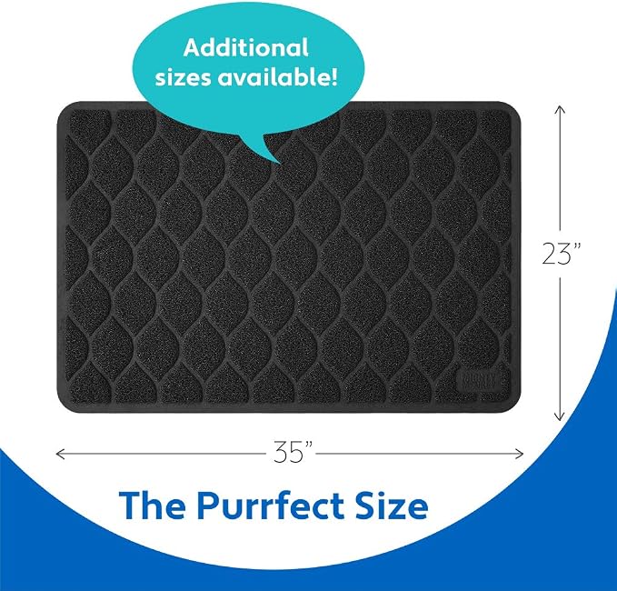 MIGHTY MONKEY Waterproof BPA Free Cat Litter Box Trapping Mat, Easy Clean Floors - Image 6