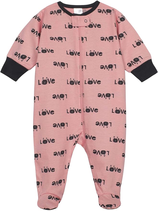Onesies Brand Baby Girls' 4-pack Sleep 'N Play Footies Multi Pack - Image 3