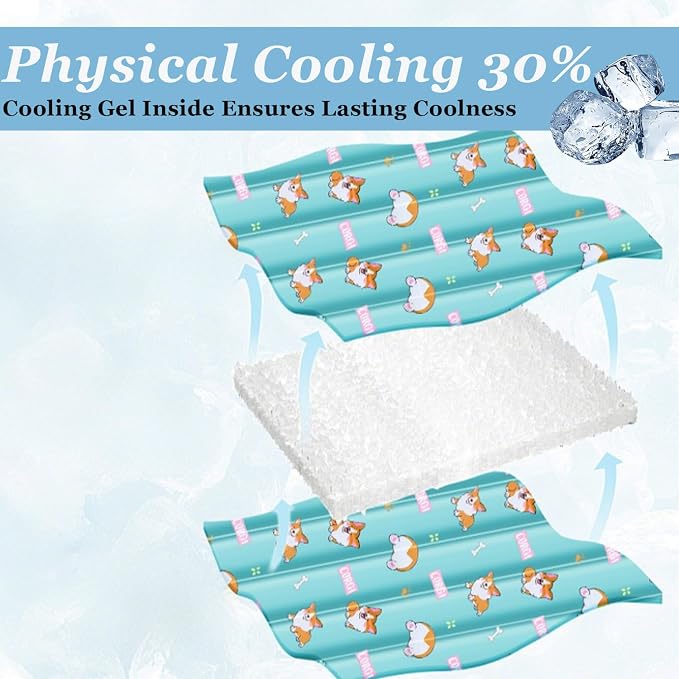Dog Cooling Mat, Cooling Mat for Dogs & Cat, Provides Instant Relief for Small - Image 2