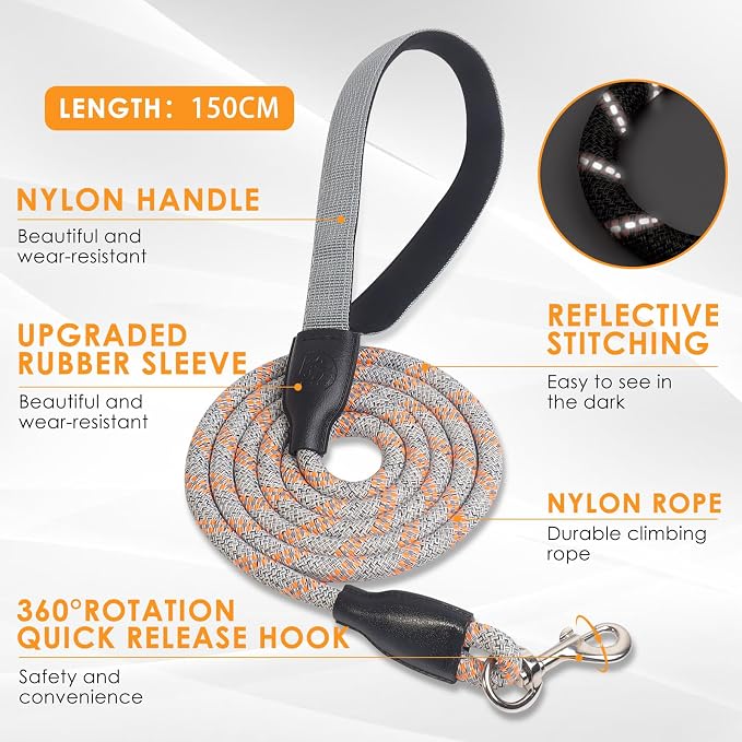Dog Harness and Leash Set, No Pull Saddle Style Pet Harness, Breathable Mesh - Image 3