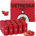 VETRESKA Strawberry Scented Dog Poop Bags, Leak Proof, Extra Thick and Large by VETRESKA