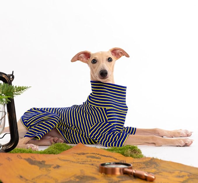 Dog Sweaters for Small Dogs Girls Boys, Striped Pet Sweaters for Fall Winter - Image 4