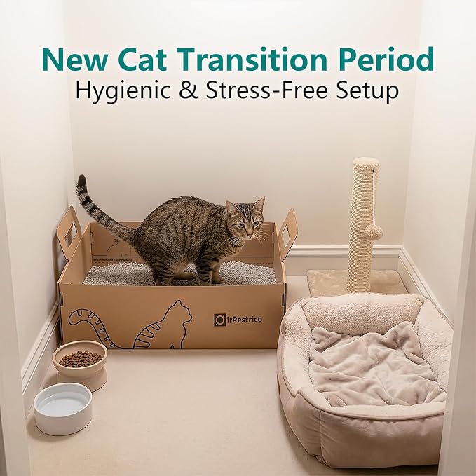3-Pack Large Disposable Cat Litter Box, Recyclable Cardboard, Waterproof & - Image 6