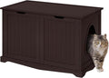 Yaheetech Cat Litter Box Enclosure, Litter Cabinet Furniture Hidden, Wooden Pet by Yaheetech