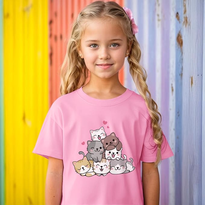 KEEVICI Cute Cartoon Cat Shirts - Image 6