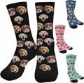 Artsadd Custom Face Socks for Women Men Cat Dog Lovers, Customized Unisex Funny by Artsadd