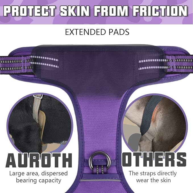 AUROTH Tactical Dog Harness for Large Dogs No Pull Adjustable Pet Harness - Image 7