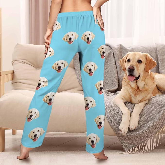 Custom Pajama Pants Women Personalized Face Pajamas Bottom Couple Pajama Pants - Image 2