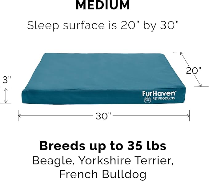 Furhaven Replacement Dog Bed Cover Water-Resistant Indoor/Outdoor Logo Print - Image 3