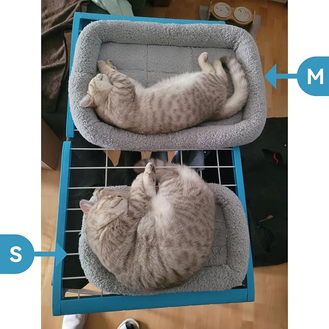 PETLESO Small Cat Bed Mat, Indoor Pet Beds Furniture Carrier Crate Anti Skid Pad - Image 6