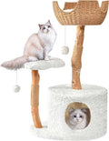Easyego Modern Cat Tree, Aesthetic Wood Cat Tree Tower by Easyego