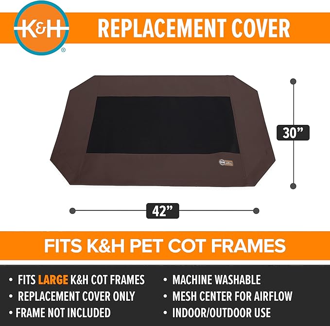 K&H Pet Products Dog Cot Replacement Cover, Designed to fit K&H Large Pet Cots - Image 2