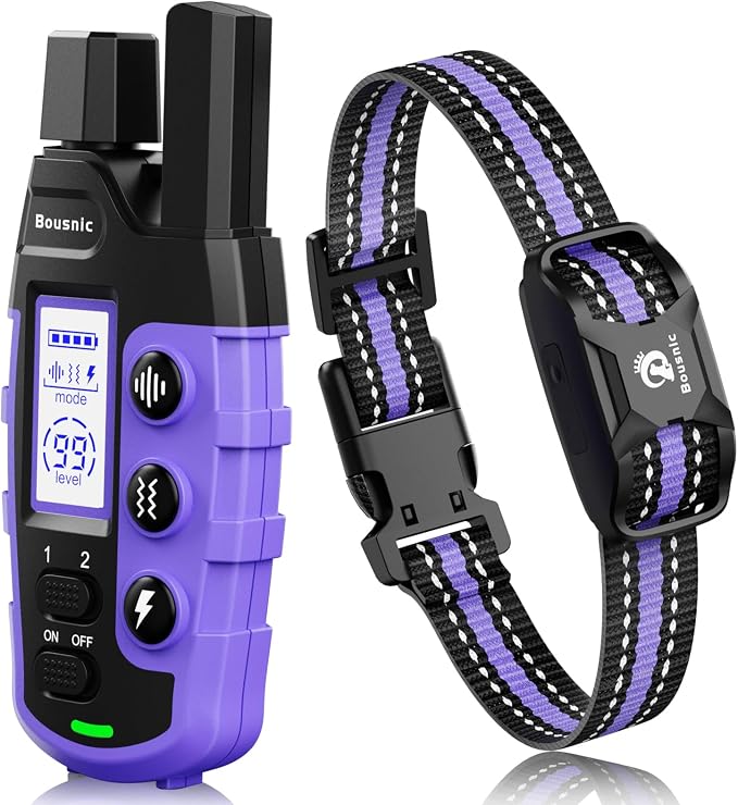 Bousnic Dog Shock Collar - 3300Ft Training Collar by BOUSNIC