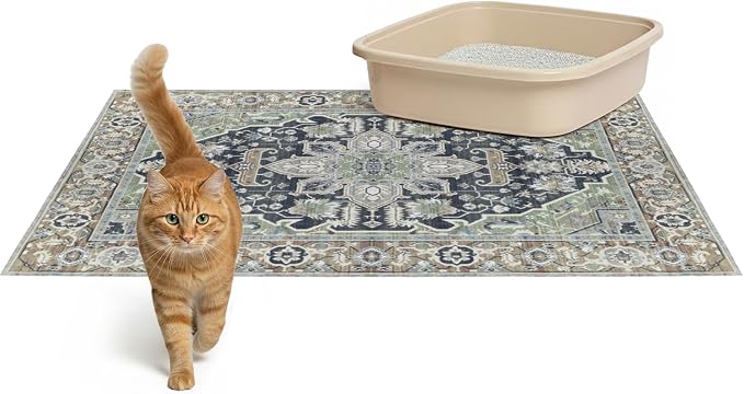 Lovewag Cat Litter Box Mats 2 Pack by Lovewag