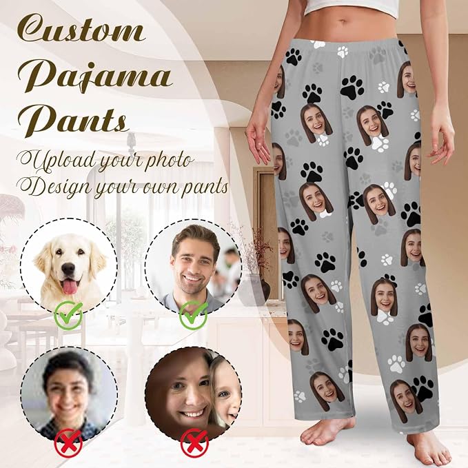Custom Couple Pajama Pants Sock - Image 3