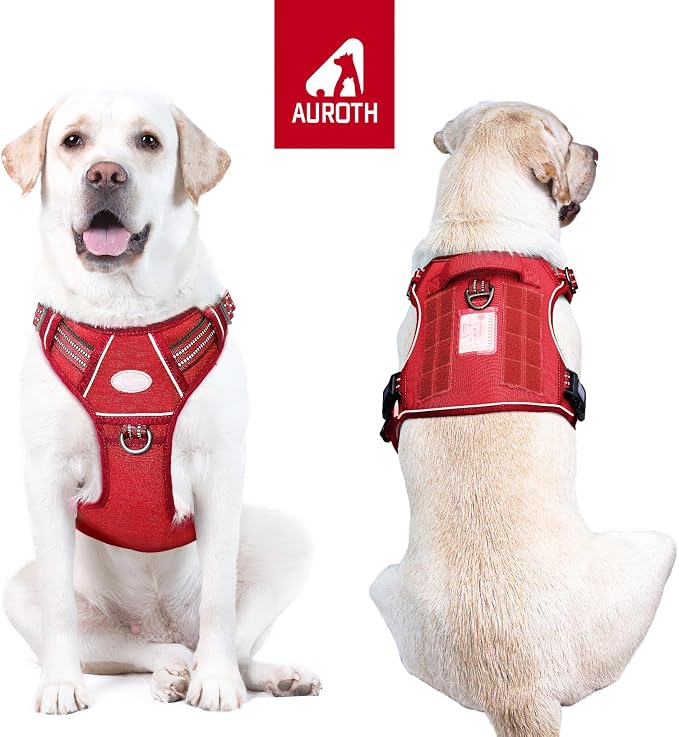 AUROTH Tactical Dog Harness for Large Dogs No Pull Adjustable Pet Harness - Image 2