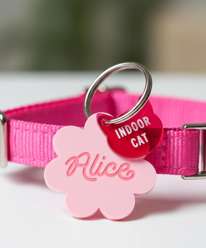 Personalized Pet ID Name Tag Charm – Custom Engraved Contact Information – - Image 4