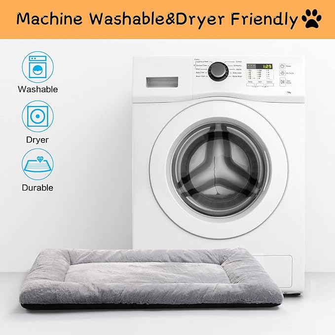 Dog Beds Crate Pad for Medium Dogs Fit Metal Dog Kennel, Ultra Soft Puppy Bed - Image 5