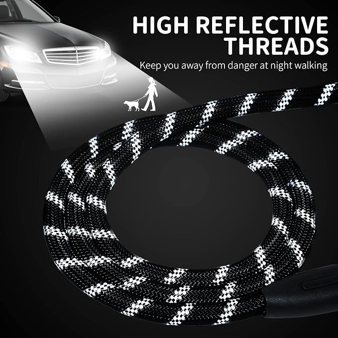 Long Dog Leash for Training 20Ft-Reflective Nylon Rope - Image 3