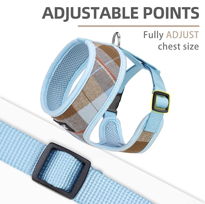 PUPTECK Soft Mesh Dog Harness and Leash Set Pet Puppy Cat Comfort Padded Vest - Image 2