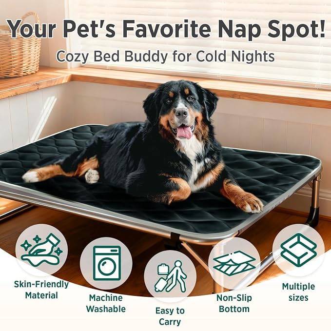 furrybaby Dog Crate Pad for Dog Cages Flat Crate Mat Kennel Pad - Image 3