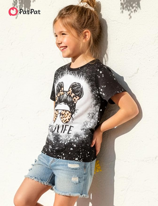 PATPAT Girls Crewneck Short Sleeve Graphic Tees Animal Print Shirts Cute Summer - Image 4