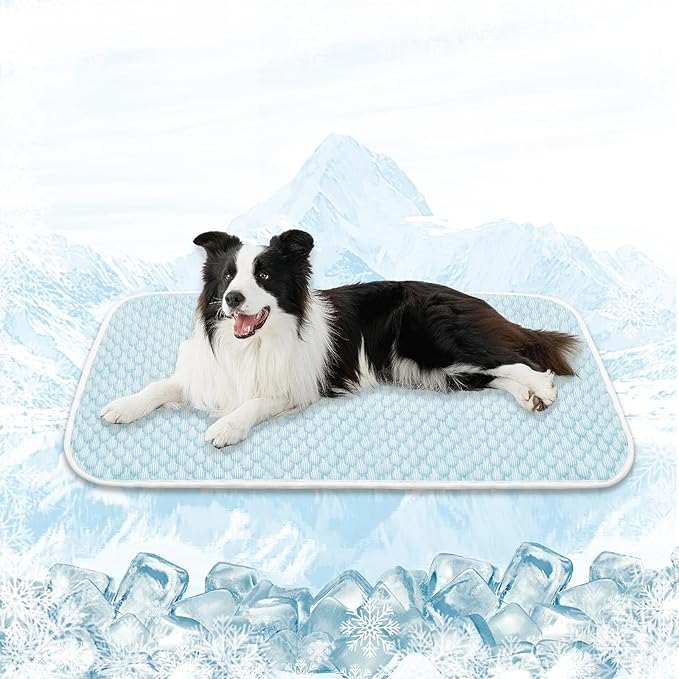 MICROCOSMOS Pet Cooling Mat & Sleeping Pad- Breathable Bubble Surface, EZ by MICROCOSMOS