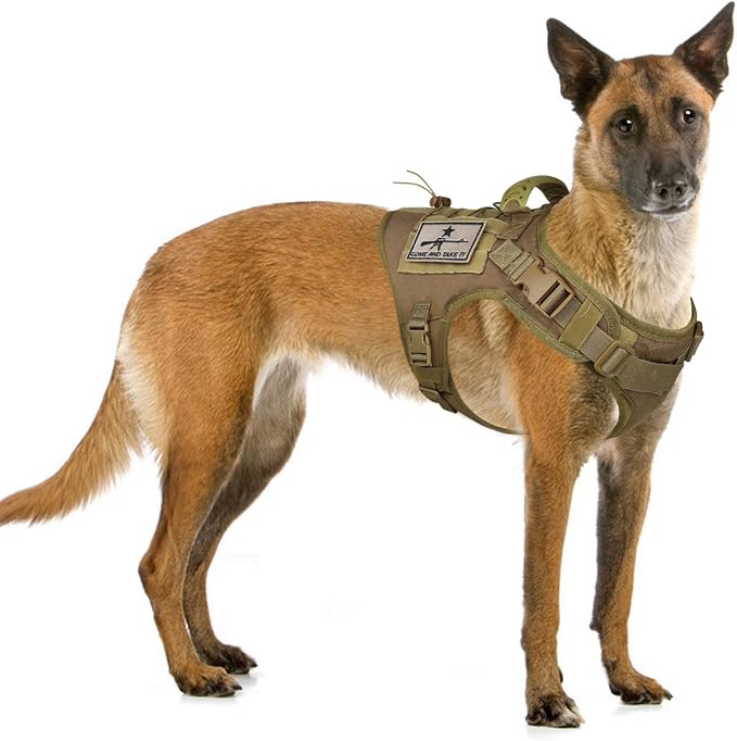 Tactical Dog Training Harness Outdoor Working Vest Adjustable Military MOLLE by SALFSE