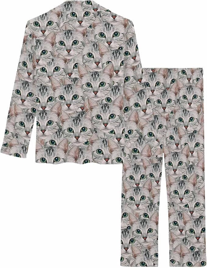 MyPupSocks Custom Face Pajamas for Women Set, Personalized Photo Long Sleepwear - Image 5