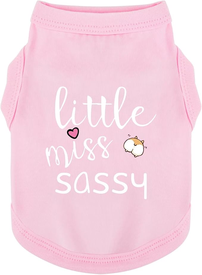 Paiaite Dog Clothes Fashionable Sleeveless Pet Vest: 'Little Miss Sassy' by Paiaite
