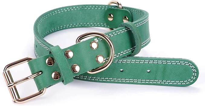 Genuine Leather Dog Collar, Heavy Duty Wide Dog Collar - Image 7