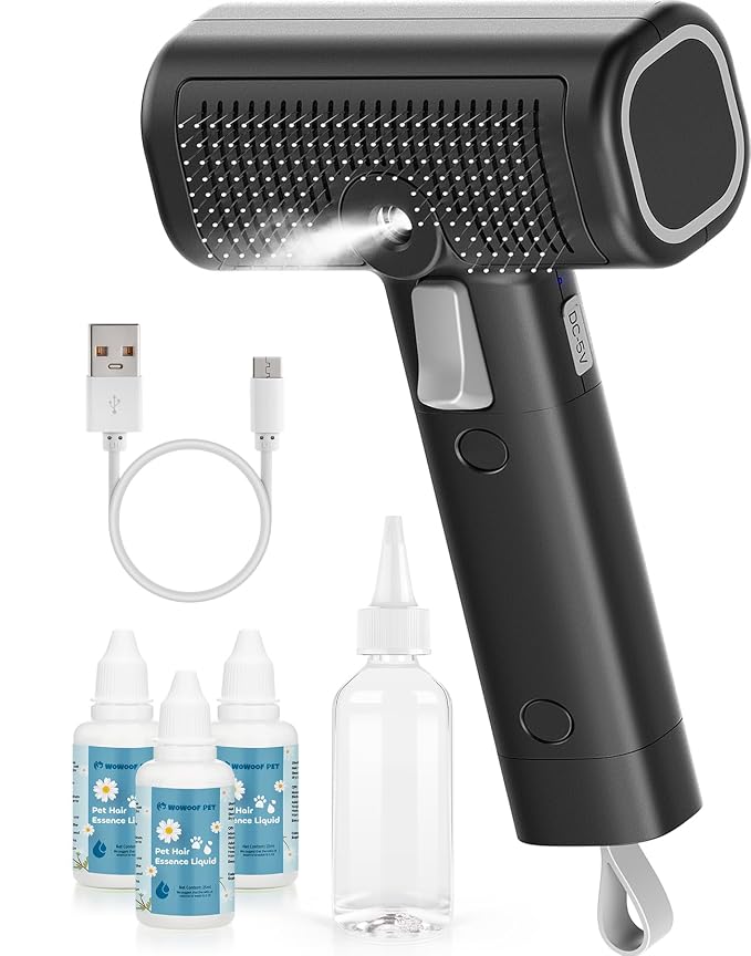 Pet Steam Brush for Dog & Cat by Wowoofpet
