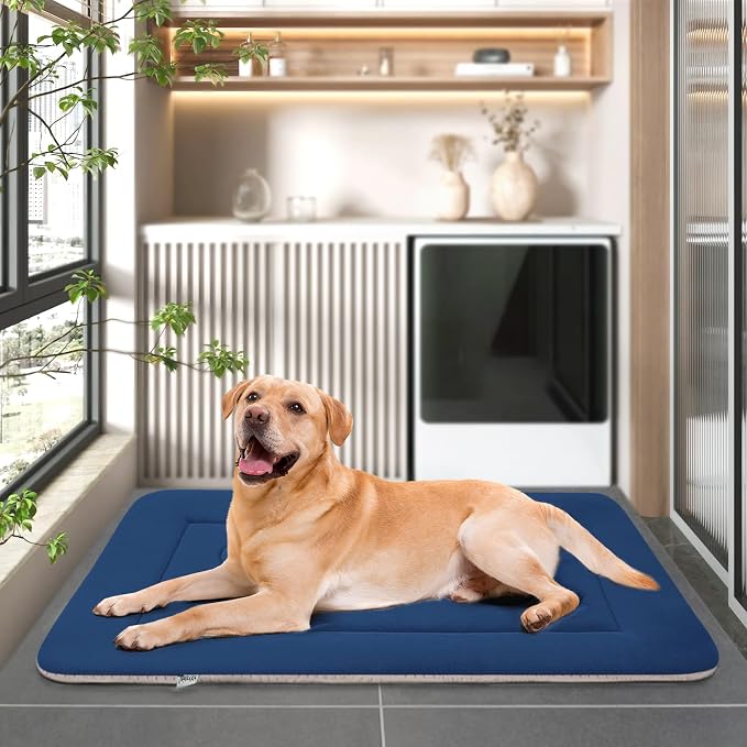 JoicyCo Dog Bed Large Crate Mat 42 in Non-Slip Washable Soft Mattress Kennel - Image 7