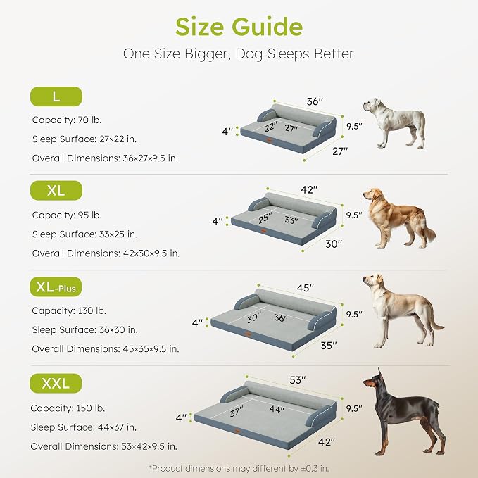 XXL Orthopedic Dog Bed, Big Dog Bed - Image 7