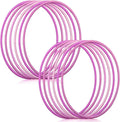 Sratte 12 Pcs Toy Hoop for Kid Detachable Adjustable Toy Hoop Colored Exercise by Sratte