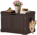 ZENY Cat Litter Box Enclosure Furniture Hidden, Wooden Cabinet by ZENY
