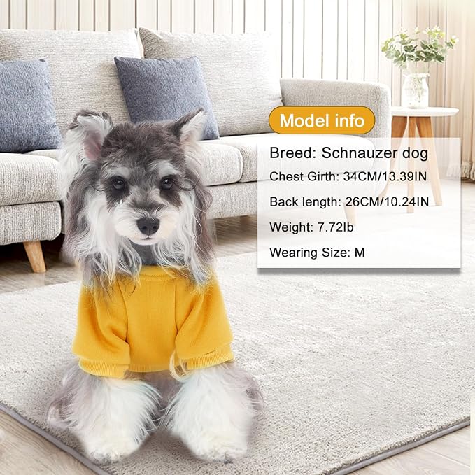 2 Pack Dog Hoodie Warm Hood Dog Sweater Cold Weather Small Dogs Sweatshirt - Image 5