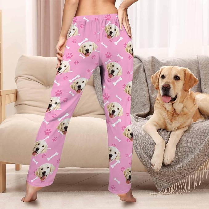 MyPupSocks Customized Face Pajamas Pants Sleep Bottoms - Image 4