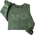 Personalized Dog Mom Sweatshirt, Custom Pet Name Sweater by Unknown