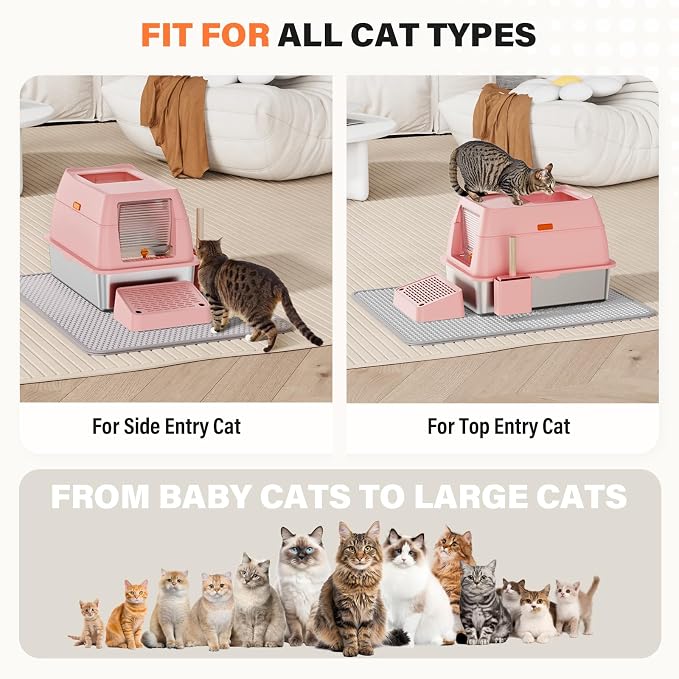 Removable Stainless Steel Cat Litter Box - Image 7