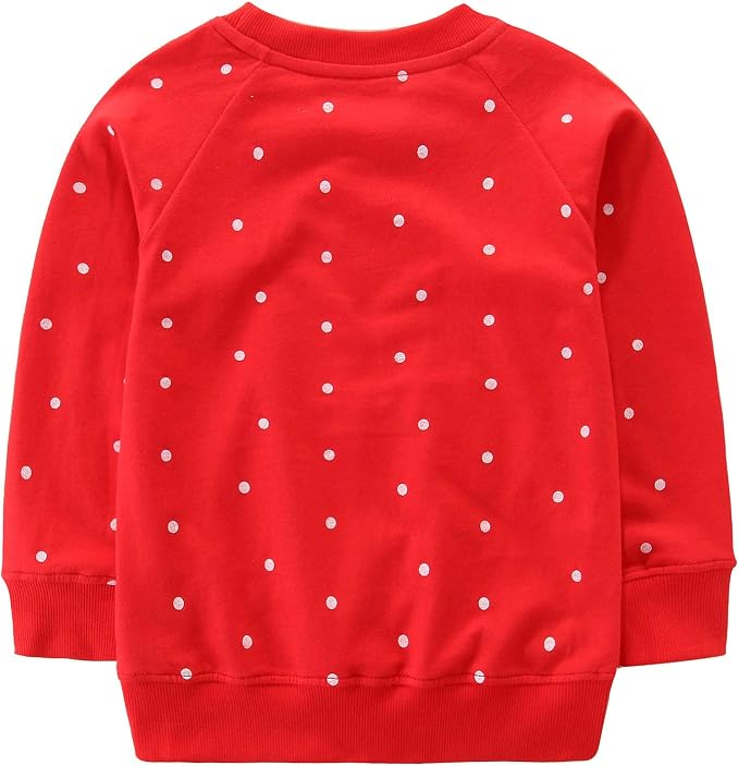 Bumeex Toddler Girl Sweatshirt Clothes Outfit, Cotton Crewneck Christmas - Image 3