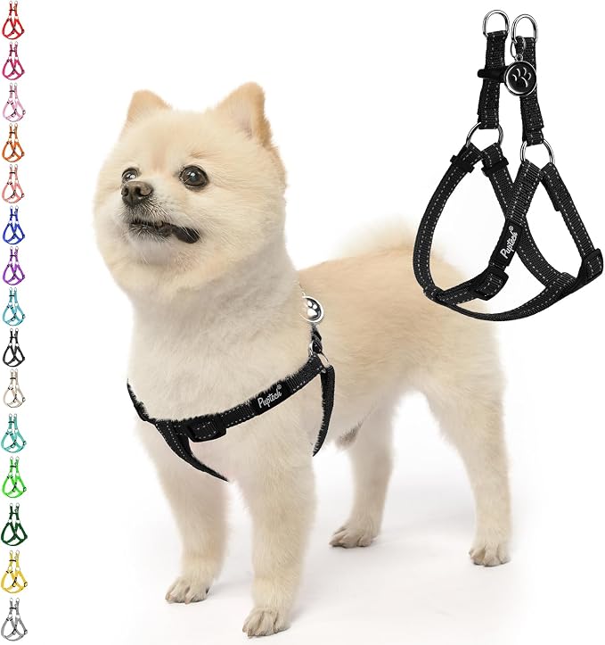 PUPTECK No Pull Dog Harness Soft Adjustable Basic Nylon Step in Puppy Vest by PUPTECK