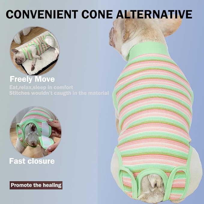 Sebdtico Recovery Suit for Dogs, Dog Surgery Suit Female Spay, Soft Dog Onesie - Image 3