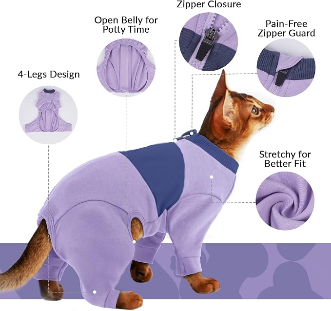 QBLEEV Cat Clothes, Soft Cat Sweaters - Image 2