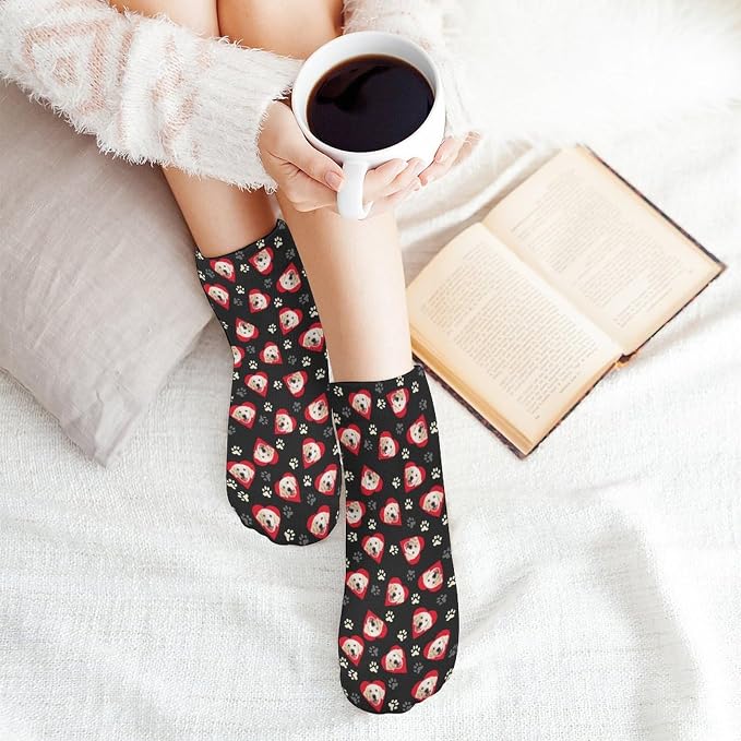 Personalized Ankle Socks with Face Custom Photo Socks Low Cut Ankle Socks - Image 6