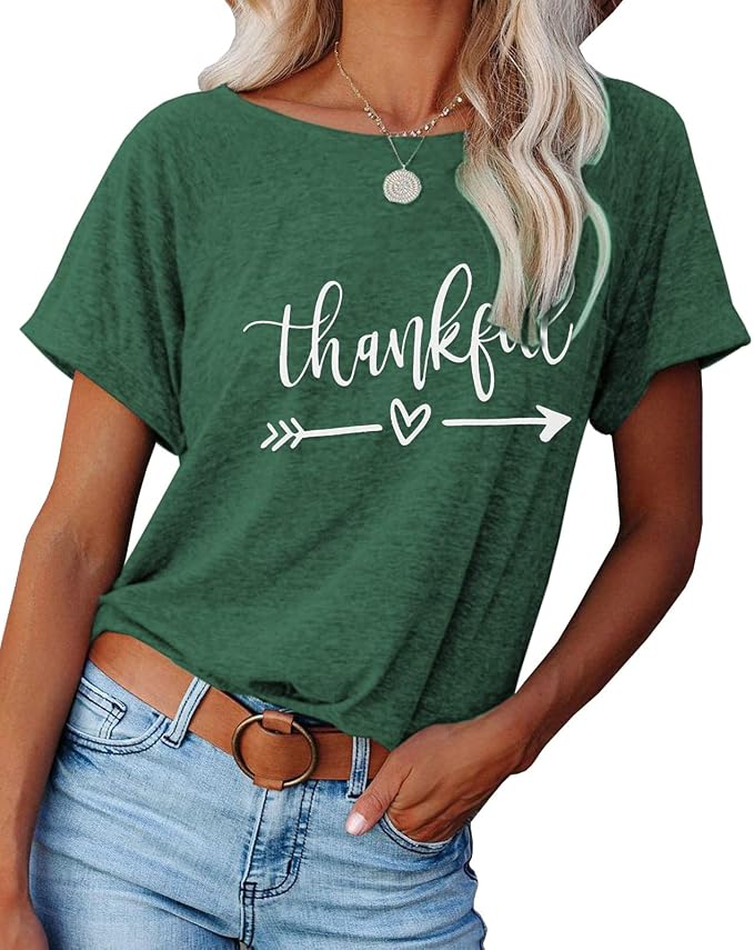 NIUBIA Women's T Shirts Summer Tops Simple Heart Graphic Shirts Sayings Short - Image 2