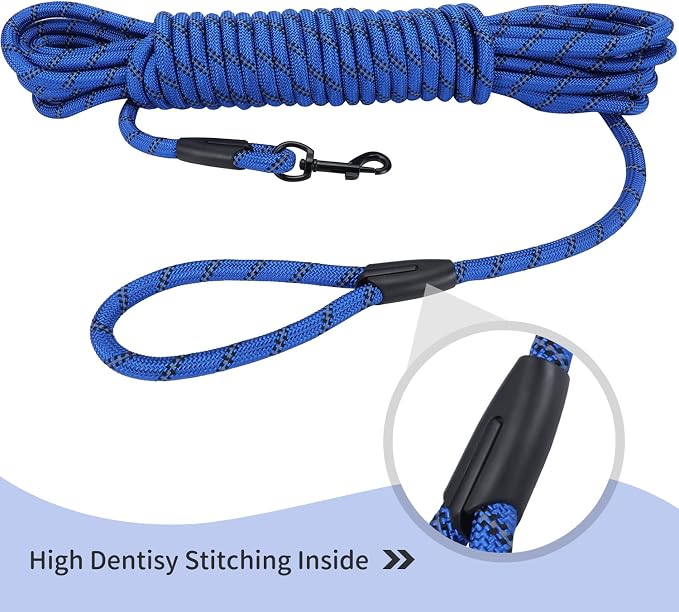 Long Dog Leash for Training 15Ft-Reflective Nylon Rope - Image 5