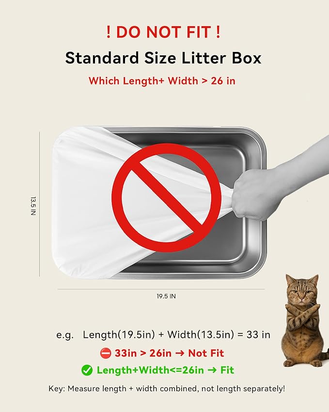 200 Count Automatic Cat Litter Box Bags Compatible - Image 6