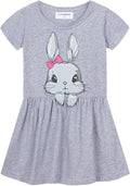 Mud Kingdom Little Girls Dresses Cotton Summer Holiday Cute Cat Dress Short by MudKingdom