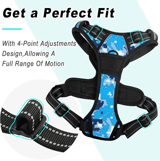 BARKBAY No Pull Dog Harness Large Step in Reflective Dog Harness - Image 3